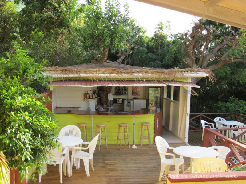 Honour bar at The Ocean Inn, English Harbour, Antigua