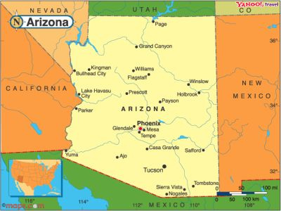 arizona-map | Destinations Detours and Dreams