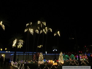 Lights at Mesa Temple