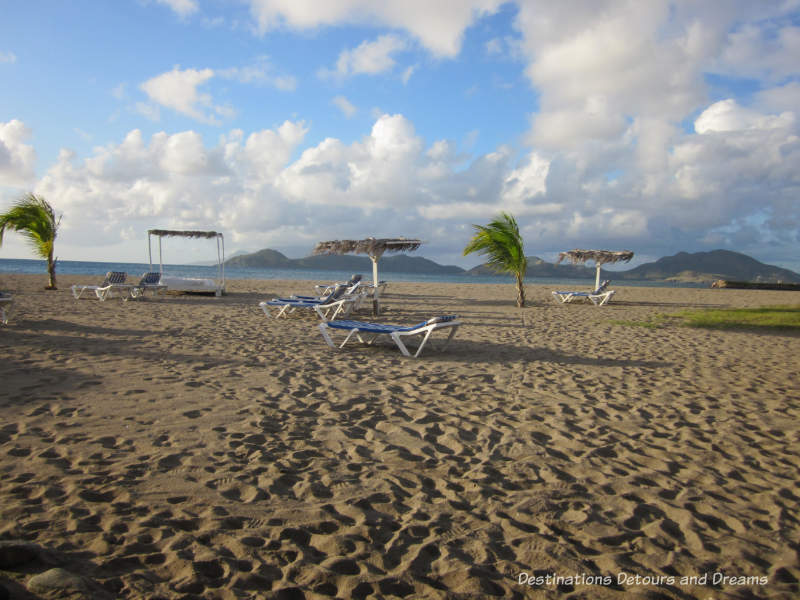 Beach on the Caribbean island of Nevis