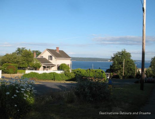House along the water in Port Townsend, Washington, USA