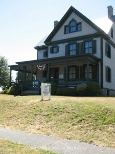 Front of the Victorian era Commanding Officer's Quarters at Fort Worden, Washington