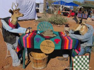 Deer and antelope playing cards at Superstition Mountain Museum