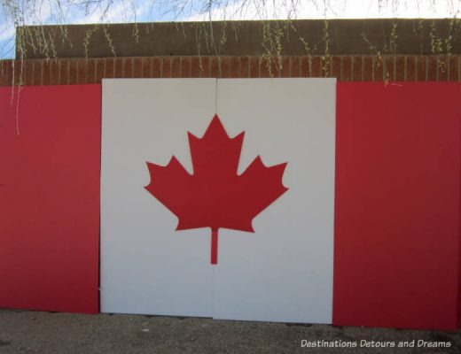 Canadian flag at The Great Canadian Picnic in Phoenix, Arizona