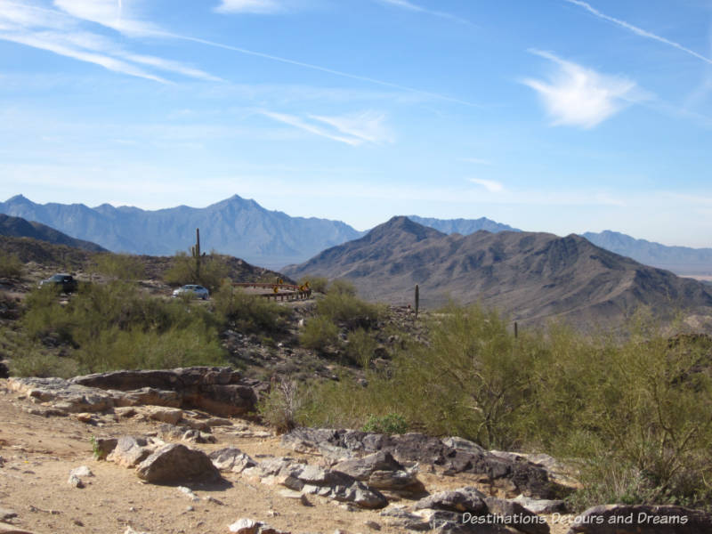 Road up South Mountain Park, Phoenix, Arizona