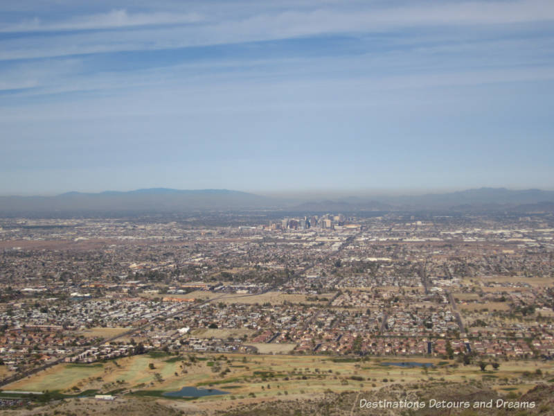 View of the greater Phoenix area from South Mountain Park, Phoenix, Arizona