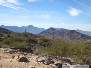 Road up South Mountain Park, Phoenix, Arizona