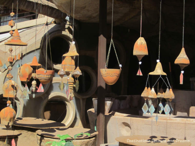 Ceramic windbells at Cosanti, Paradise Valley, Arizona