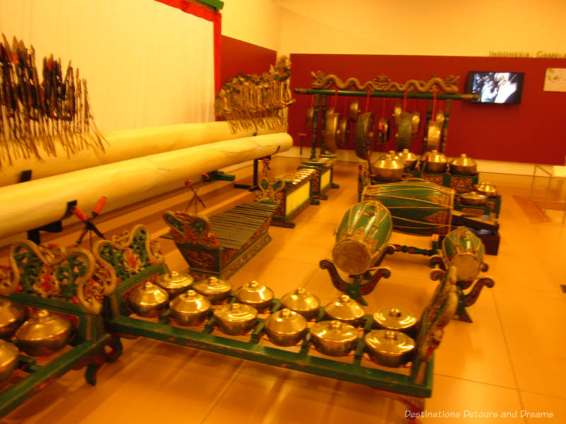 Collection of Indonesian instruments at Musical Instrument Museum