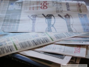 newspaper flyers