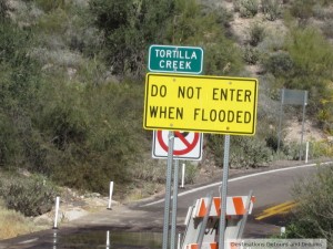 do not enter when flooded