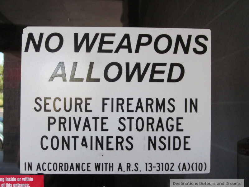 No Weapons Allowed