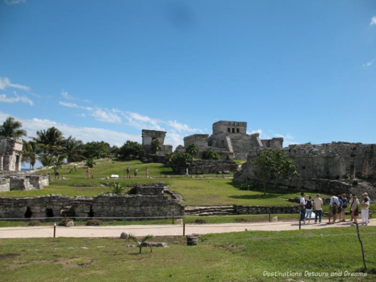 Old Mayan Civilization at Tulum Ruins