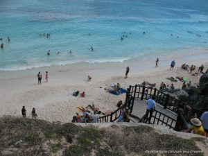 Beach at Tulum Ruins in Mexico