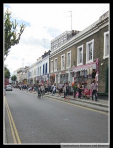 on the way to Portobello market