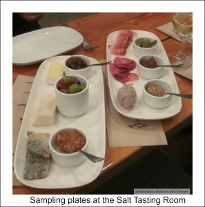 Salt Tasting Room sampling plates