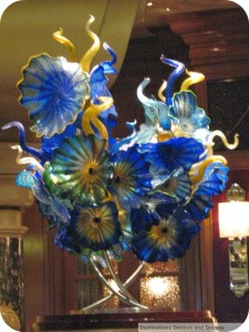 Chihuly art in the Bellagio