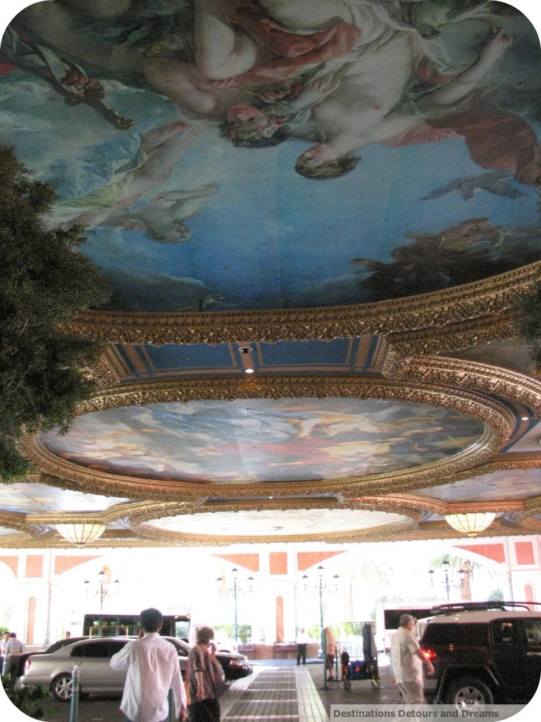 Venetian carport ceiling