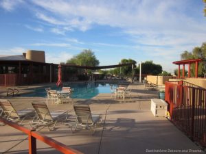 Community pool in a Mesa 55+ community