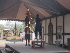 Team fire jugglers at Arizona Renaissance Festival