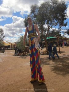 Man in stilts at Arizona Renaissance Festival