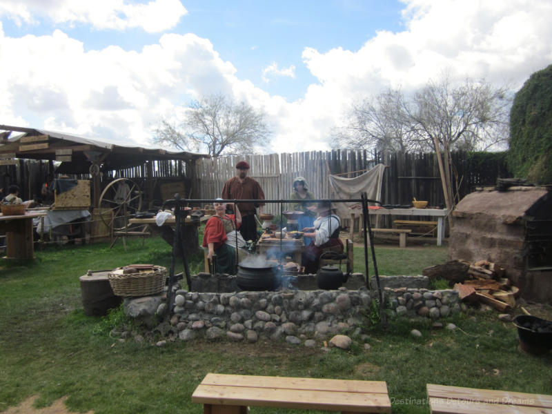 Outdoor kitchen at Arizona Renaissance Festival