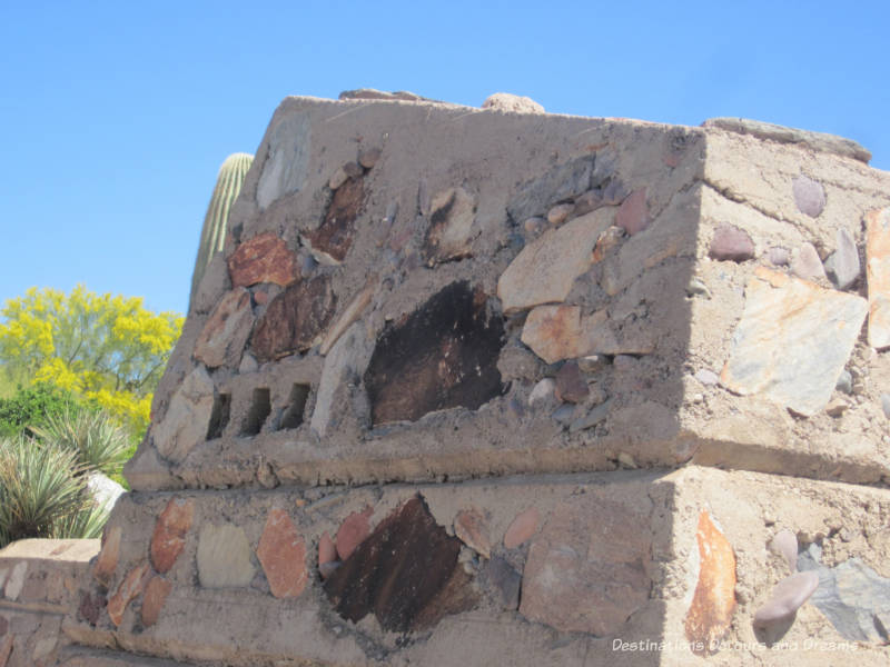 Brick at Taliesin West with angles mimicing nature