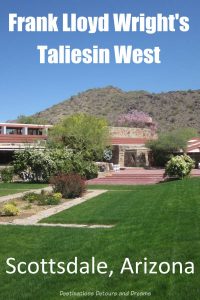 Taliesin West in Scottsdale Arizona, Frank Lloyd Wright's home and school, makes for a great tour #Scottsdale #Arizona #architecture #history #FrankLloydWright