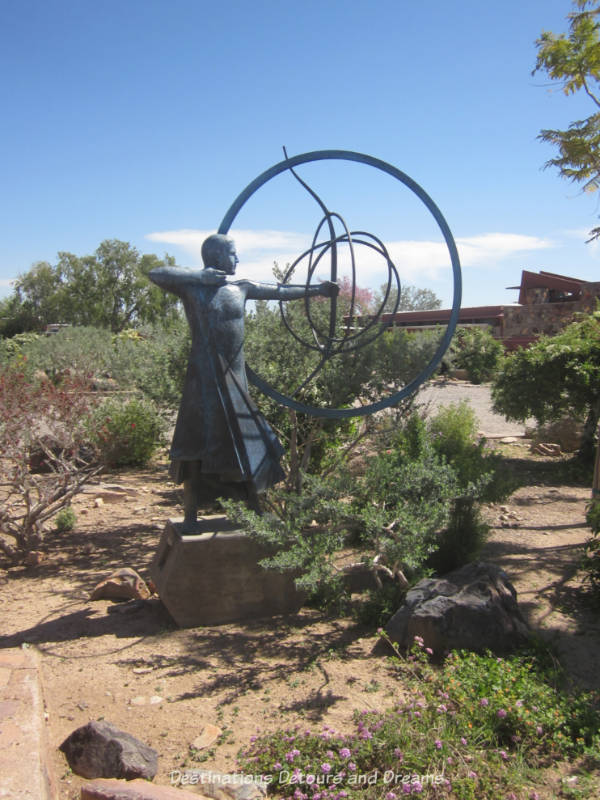 Sculpture by Heloise Crista at Taliesin West