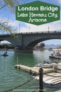 London Bridge isn't falling down. It's in Lake Havasu, City, Arizona and is a major tourist attraction with a mock English village