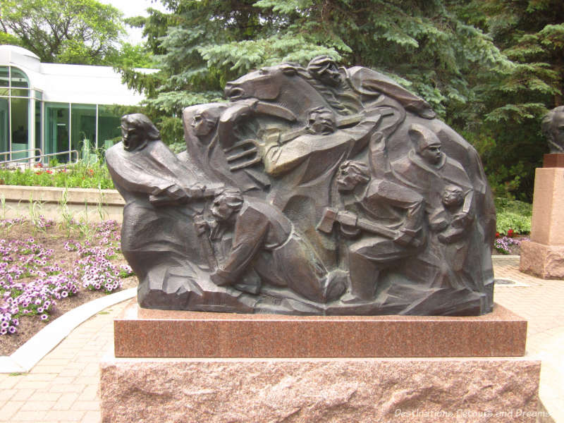 "Haydamaky" sculpture in Assiniboine Park Leo Mol "Haydamaky" Sculpture