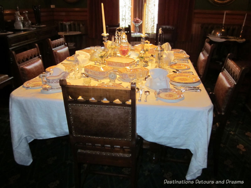 Dining room in Dalnavert, Winnipeg. Museum musings; Have you ever wondered what it would be like to live in the places depicted in museums?