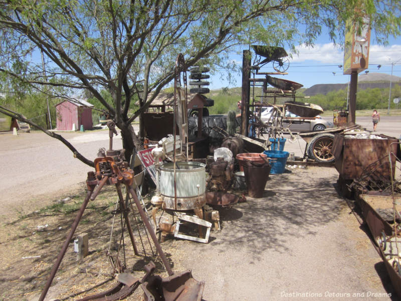 Some of the outdoor collection at the World's Smallest Museum