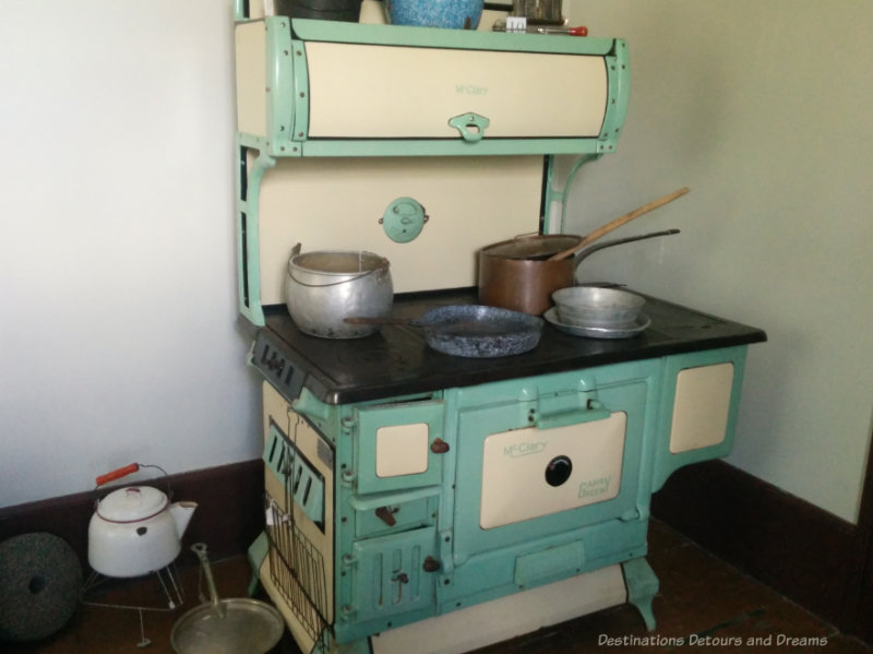 Old metal wood stove