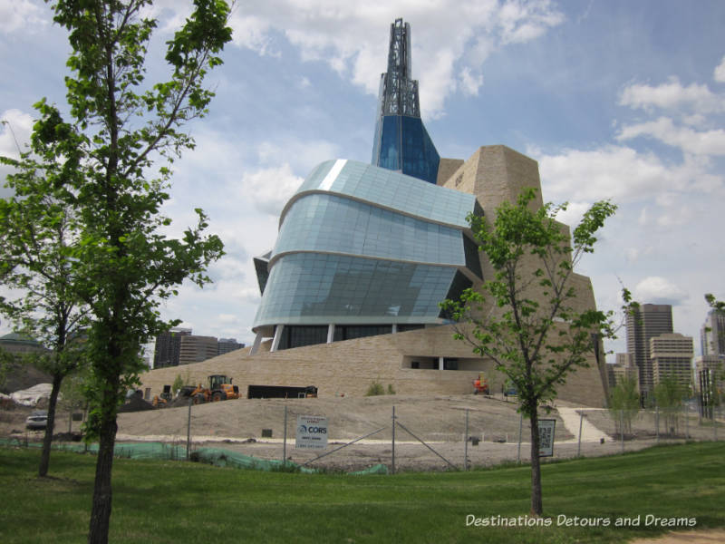 The architecture of the Canadian Museum for Human Rights give physical shape to the idea of an upward journey in the struggle for human rights. Winnipeg, Manitoba