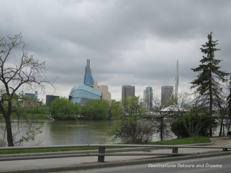 The architecture of the Canadian Museum for Human Rights give physical shape to the idea of an upward journey in the struggle for human rights. Winnipeg, Manitoba