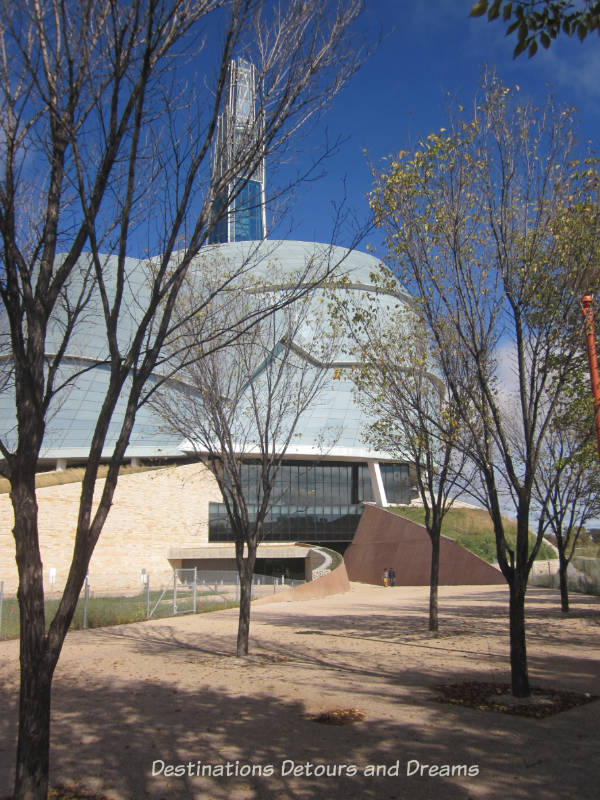Entry to the Canadian Museum for Human Rights, Winnipeg, Manitoba