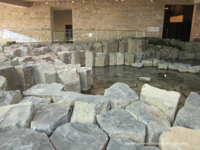 Garden of Contemplation inside the Canadian Museum for Human Rights, Winnipeg, Manitoba