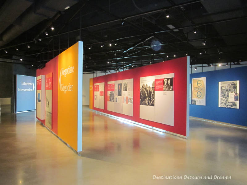 Inside the Canadian Museum for Human Rights, Winnipeg, Manitoba