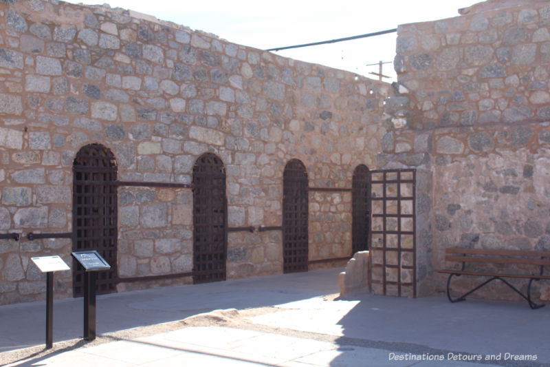 Cell blocks at Yuma Prison Museum