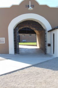 Sally Port, adobe entrance to Yuma Prison Museum
