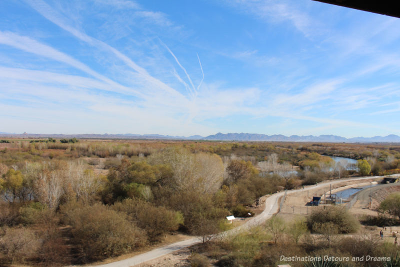 View from guard tower at Yuma Prison Museum