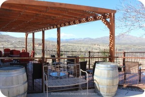 Patio area at Charron Vineyards