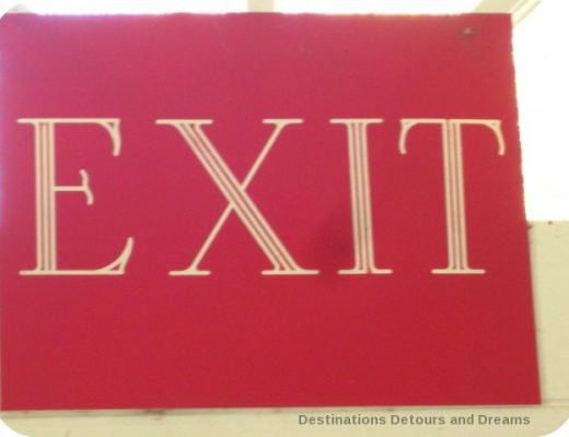 exit sign
