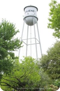 The historic town of Gruene, Texas is a fun day trip with shopping, wine tasting, dining, and scenic buildings