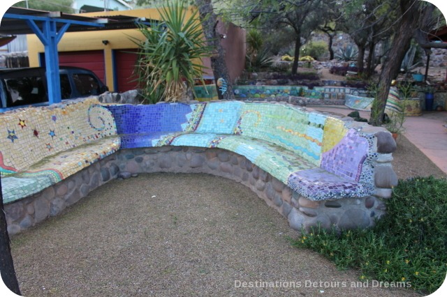 mosaic bench