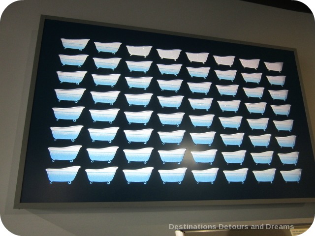 Water consumption display at BC Science World
