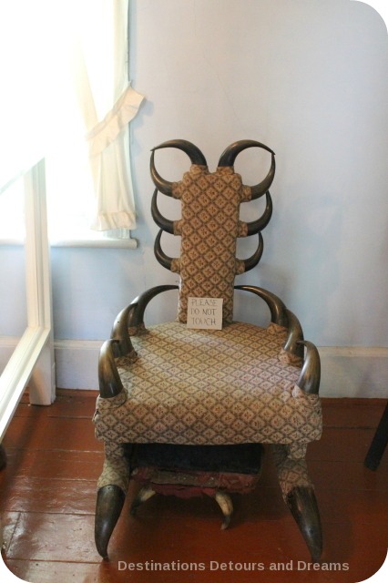 Bison horn chair