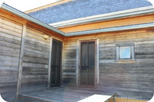 Back entrance to Bohémier House at St. Norbert Heritage Park