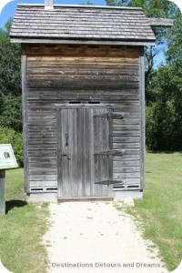 Outdoor refrigerator at St. Norbert Heritage Park